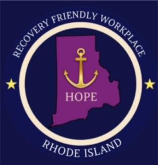 Logo for Recovery Friendly Workplace RI