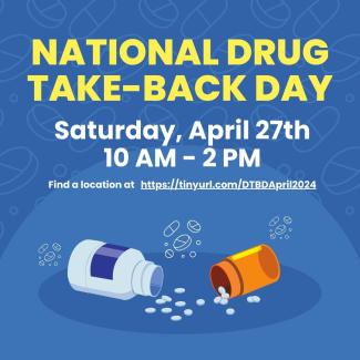 Drug Take Back Day is April 27th 
